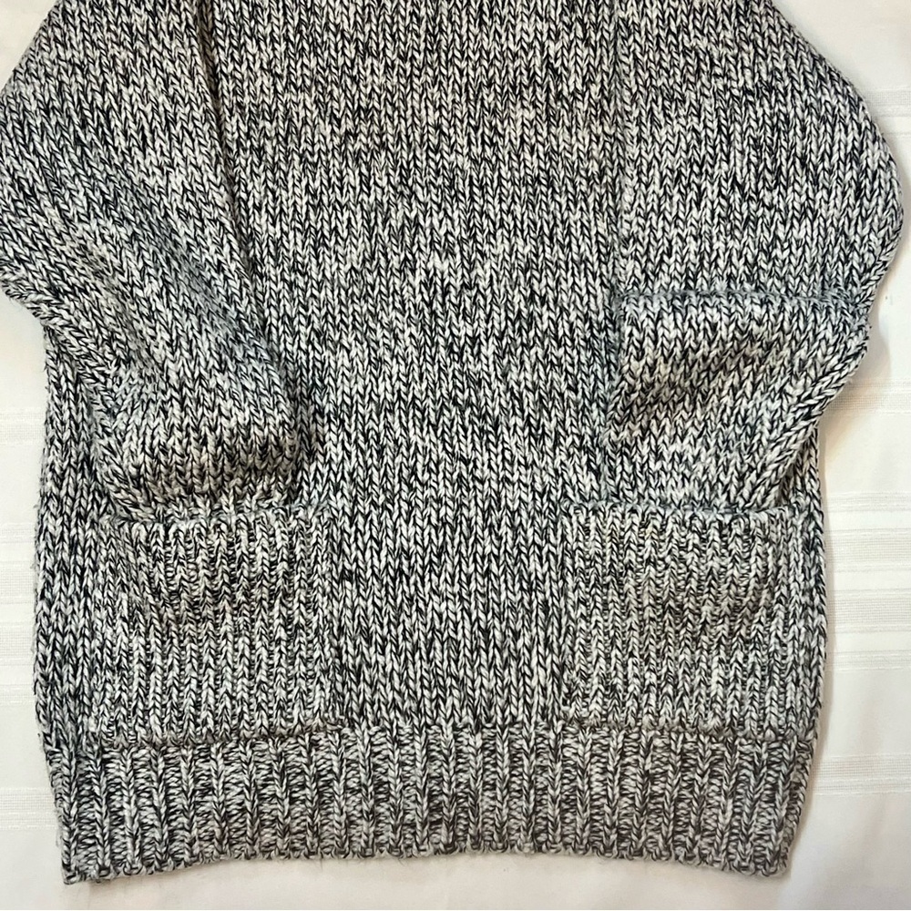 Chunky Sweater Tunic Marled Yarn Sz L Notched Neck EUC Pronto Moda SALE 1/2 OFF - Picture 7 of 12